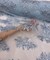 Light Blue Sequin Embroidered Lace Fabric by the Yard, 54" Wide Floral Mesh Lace with Double Scalloped Edges